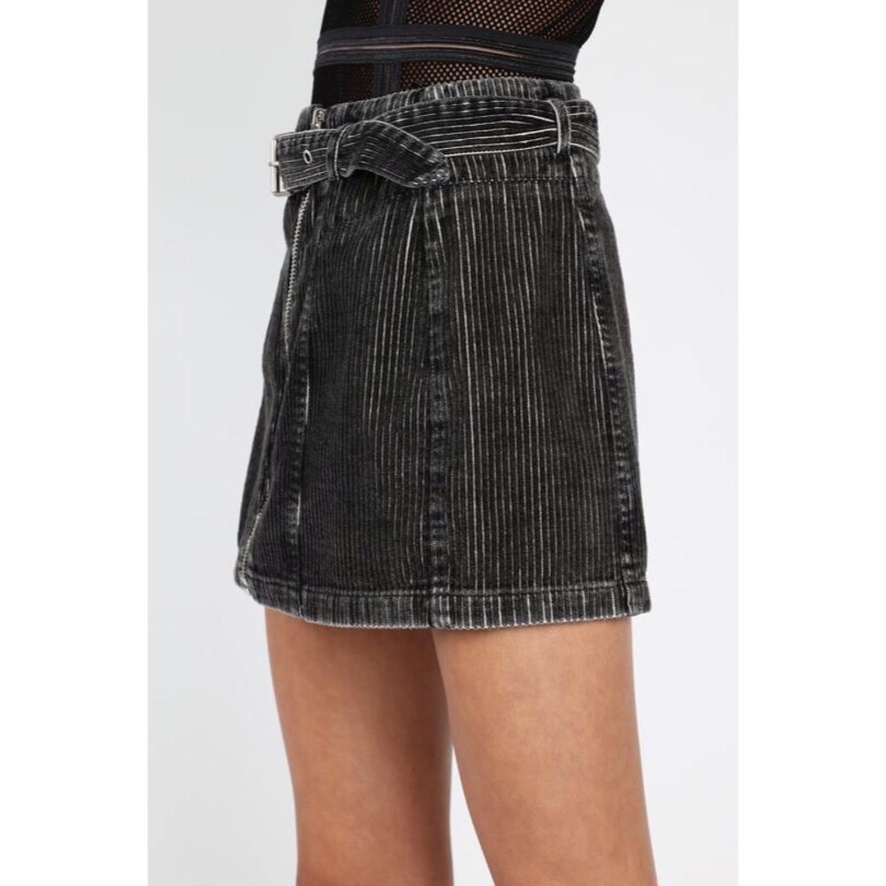 Honey Punch Corduroy Moto Mini Skirt - Picture 5 of 8